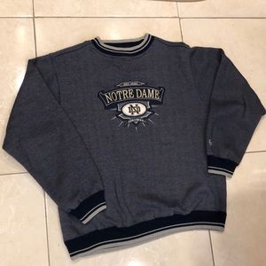 Vintage NOTRE DAME fighting Irish crew neck sz L